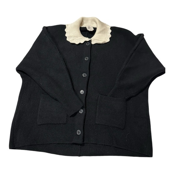 NWT Anthropologie Maeve Scallop-Collar Cardigan - Picture 2 of 8